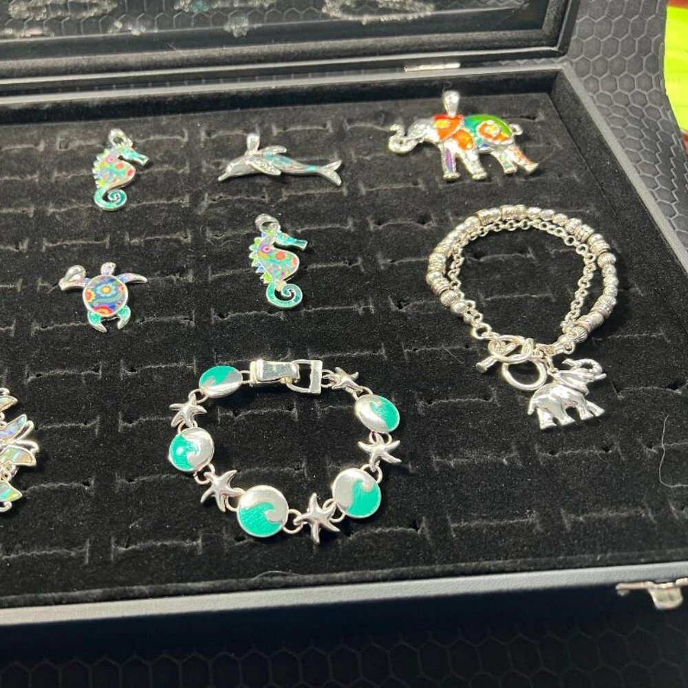 Ladies Necklaces and Bracelets Made of 18K White Gold Plated-Bundle # 9 - Picture 2 of 2